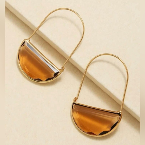 Crystal Hoop Earrings - Picture 2 of 2